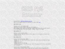 Tablet Screenshot of cddb-mp3-renamer.flashdance.cx